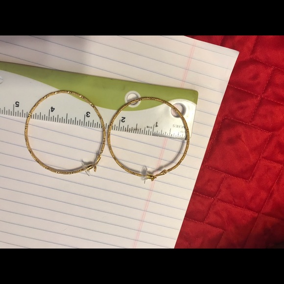 Fashion hoops gold plated  Earrings - Picture 3 of 5